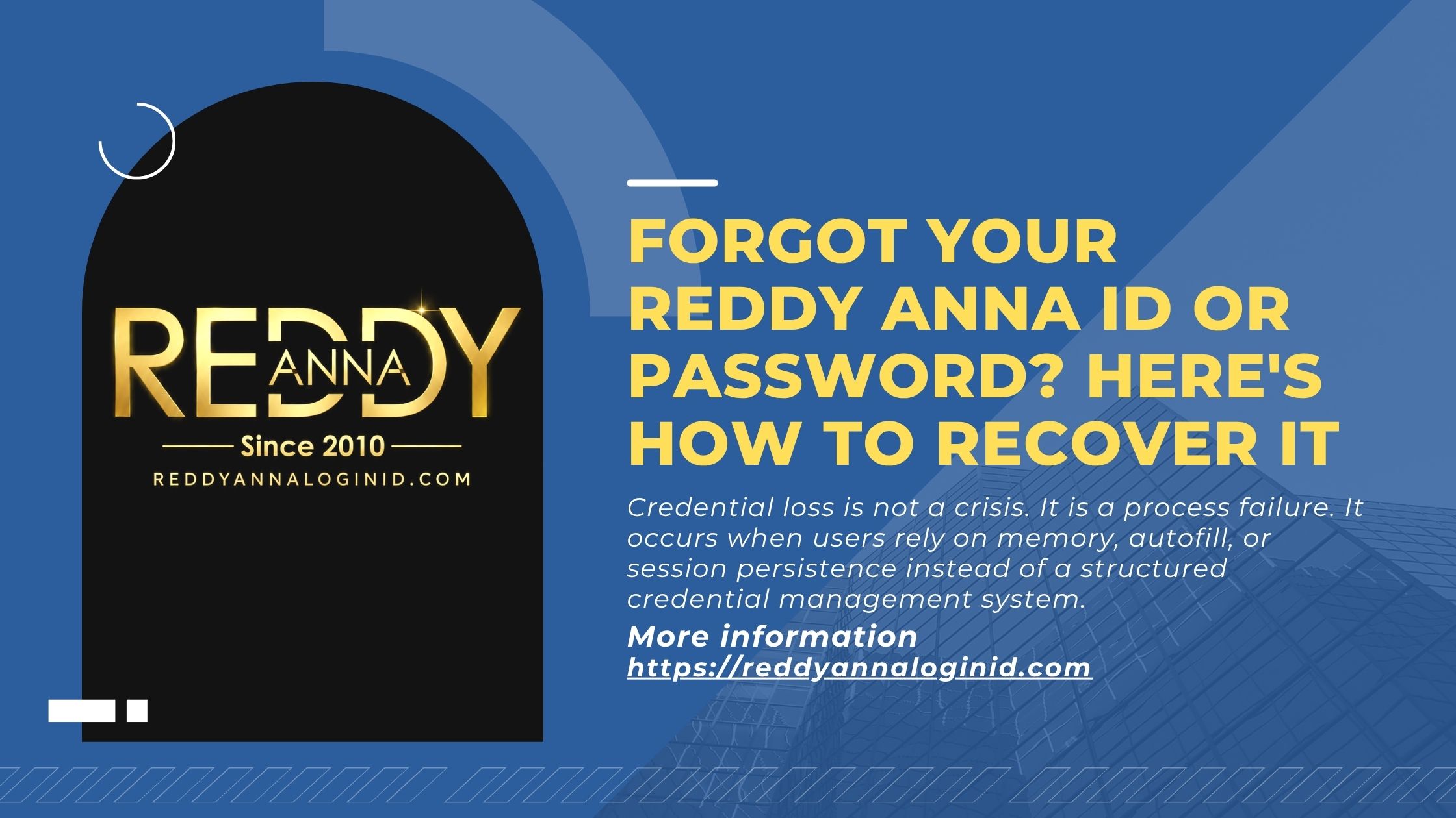 Forgot Your Reddy Anna ID or Password? Here's How to Recover It