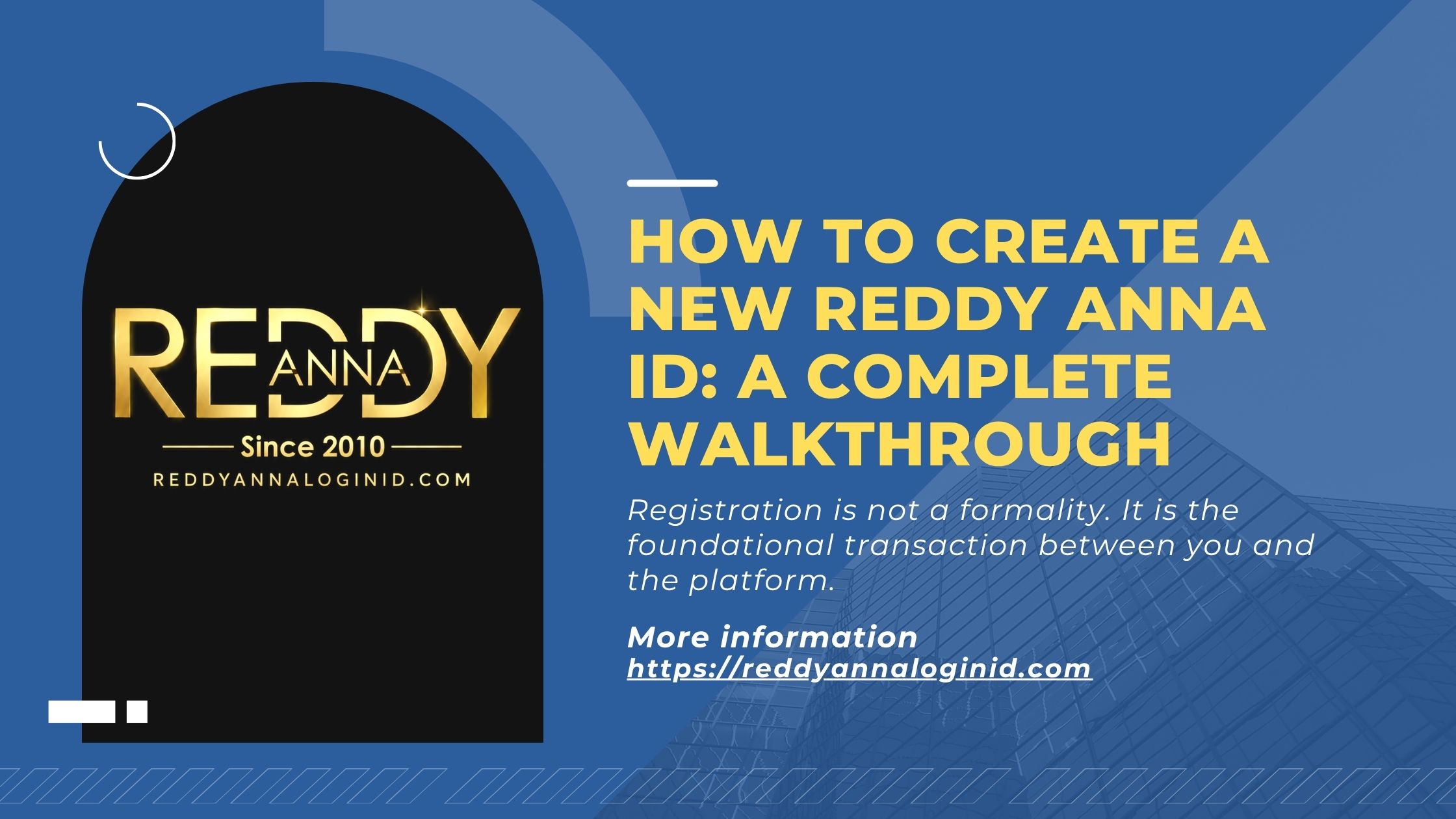 How to Create a New Reddy Anna ID: A Complete Walkthrough