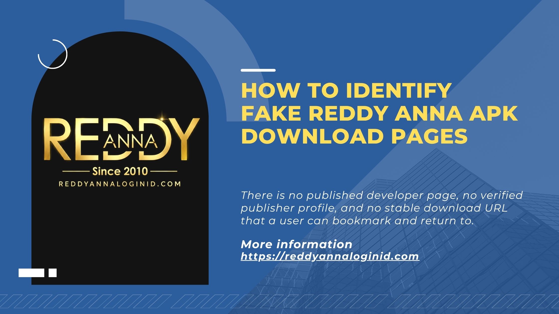 How to Identify Fake Reddy Anna APK Download Pages