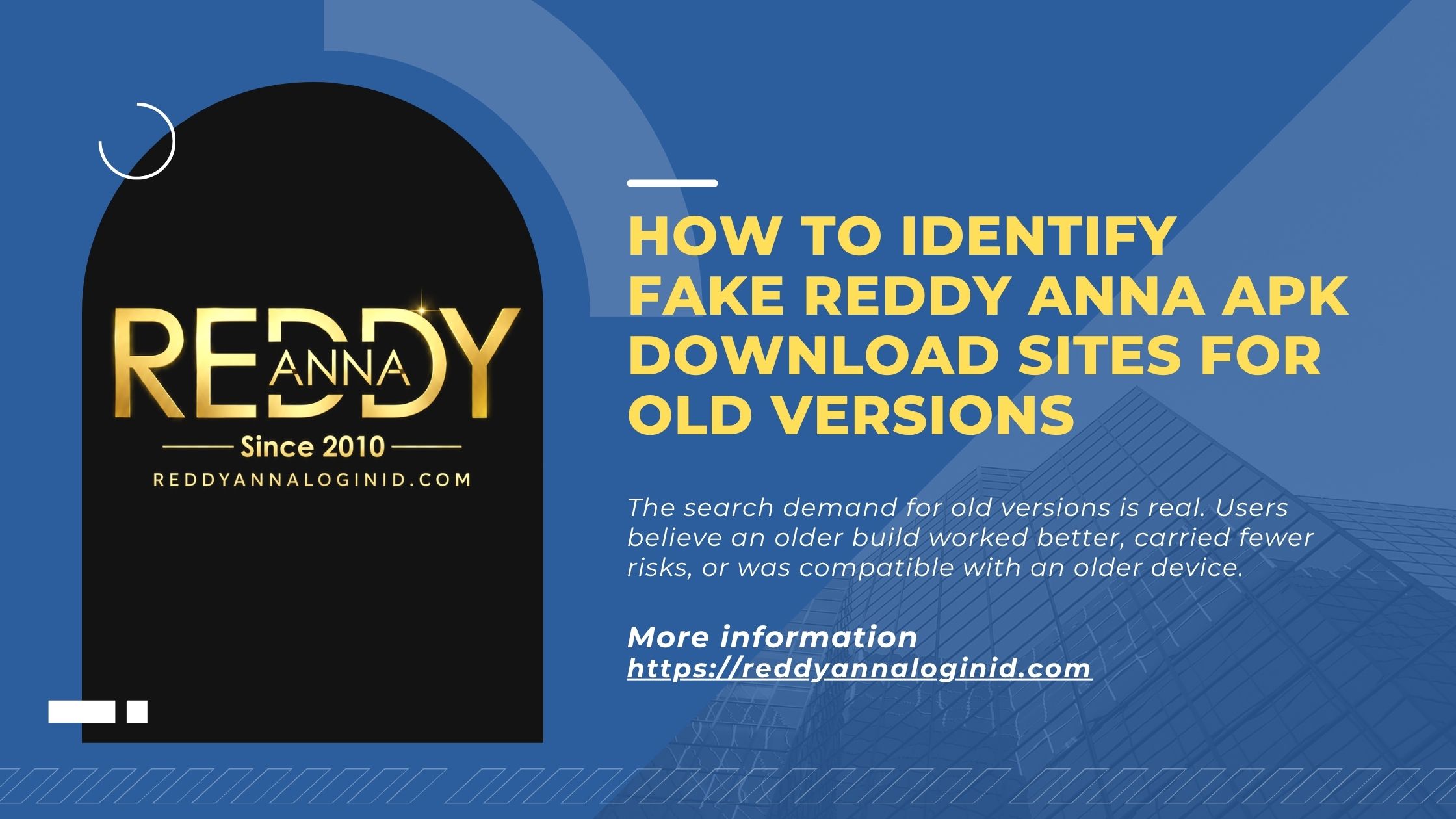 How to Identify Fake Reddy Anna APK Download Sites for Old Versions