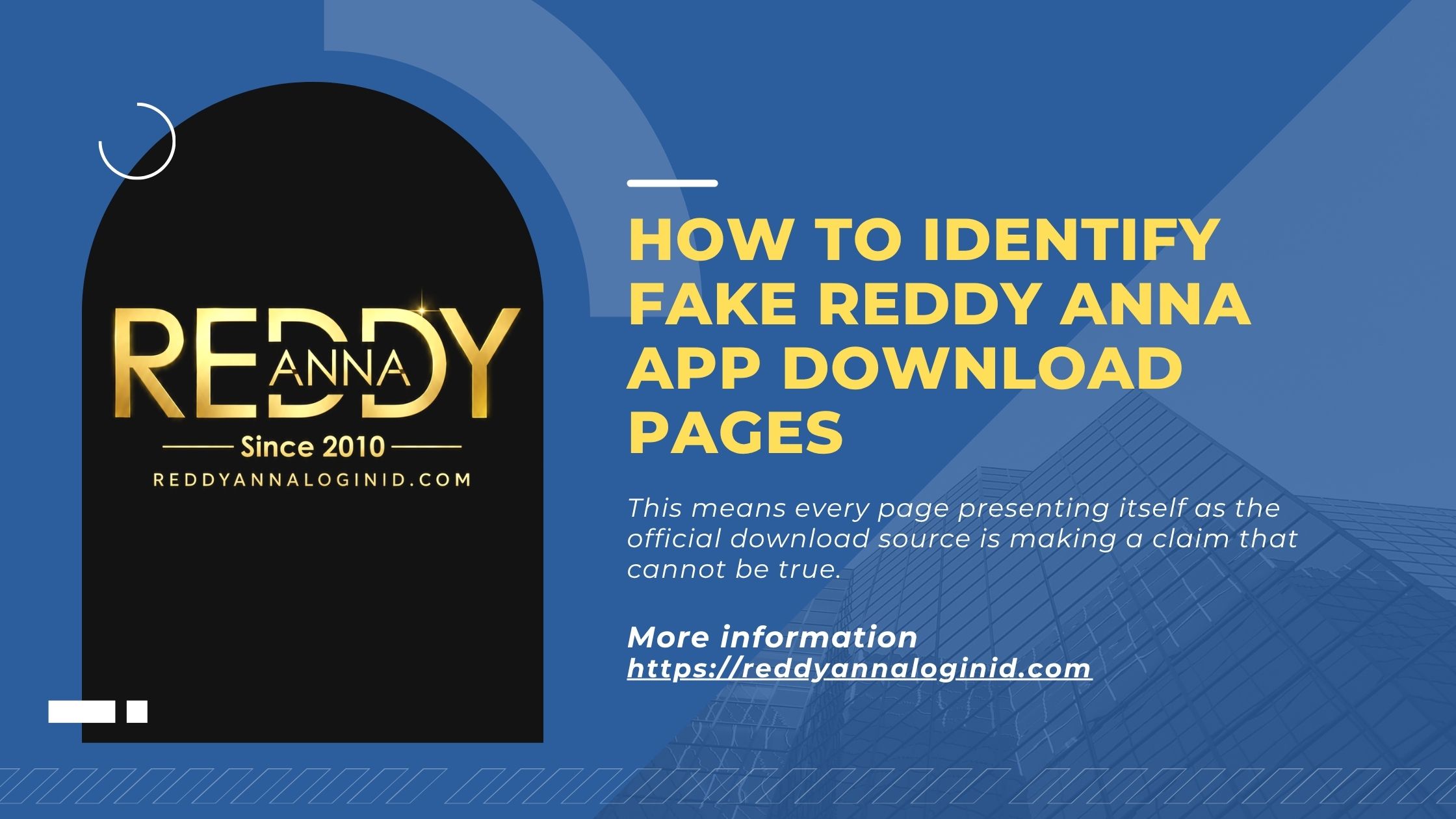 How to Identify Fake Reddy Anna App Download Pages