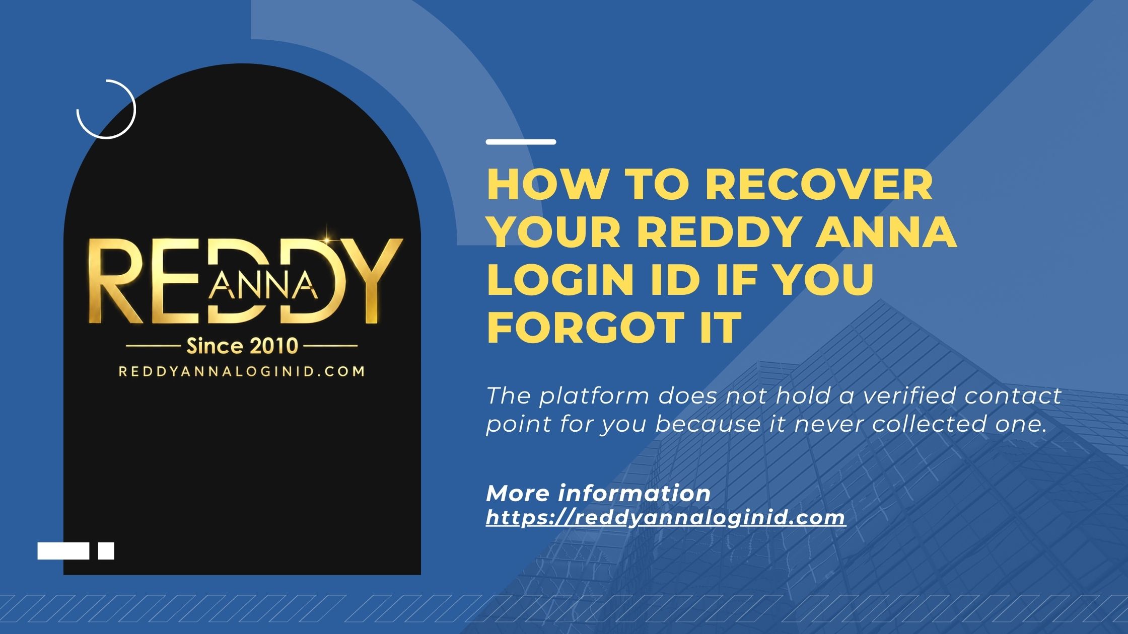 How to Recover Your Reddy Anna Login ID If You Forgot It