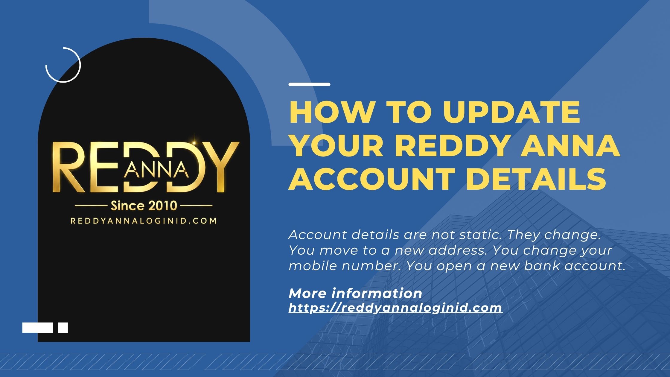 How to Update Your Reddy Anna Account Details