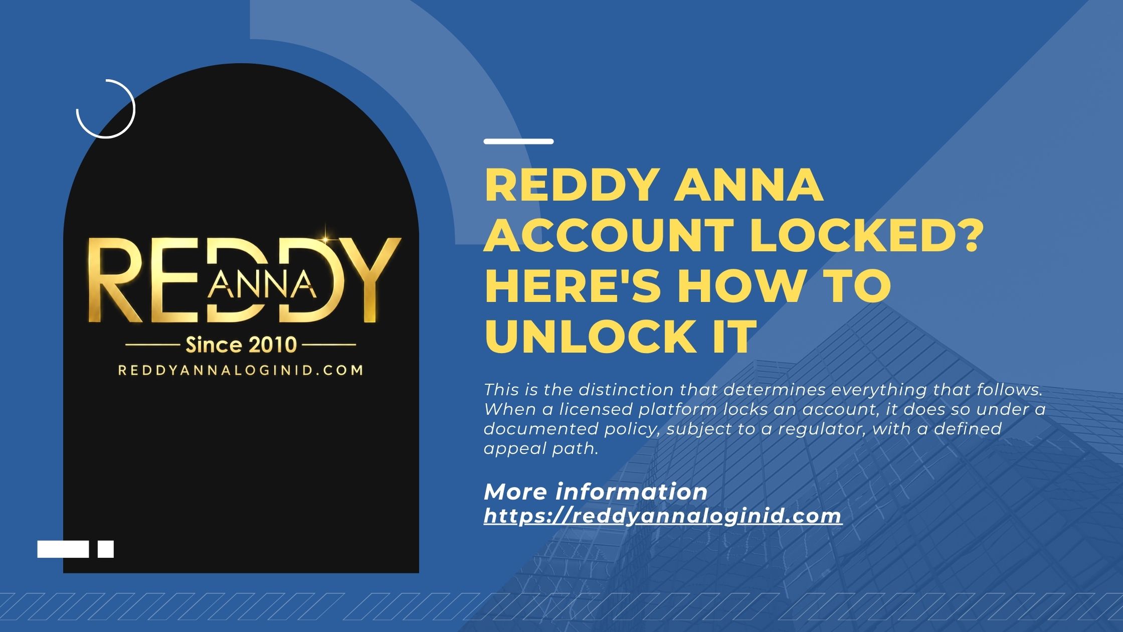 Reddy Anna Account Locked? Heres How to Unlock It