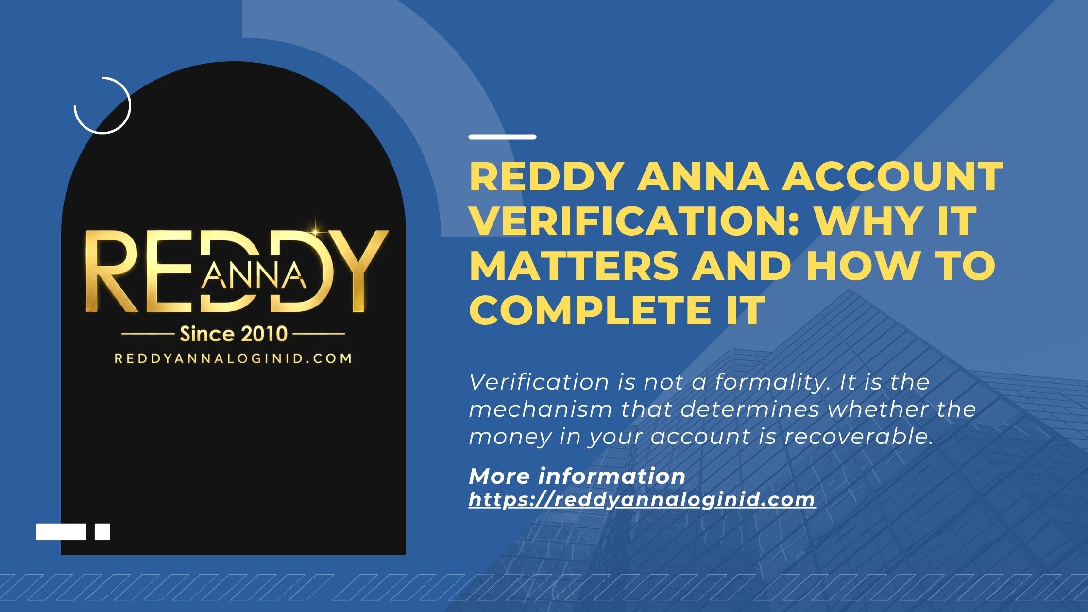 Reddy Anna Account Verification: Why It Matters and How to Complete It