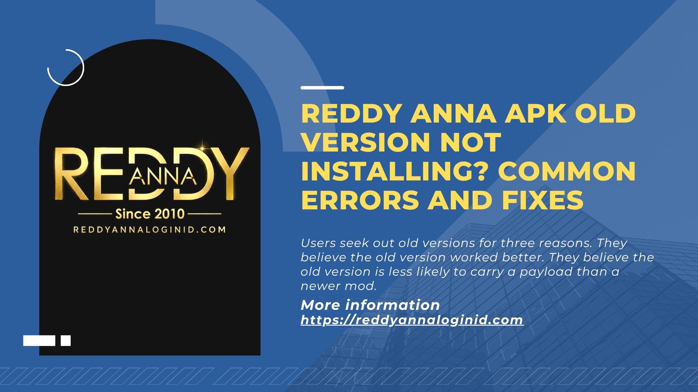 Reddy Anna APK Old Version Not Installing? Common Errors and Fixes