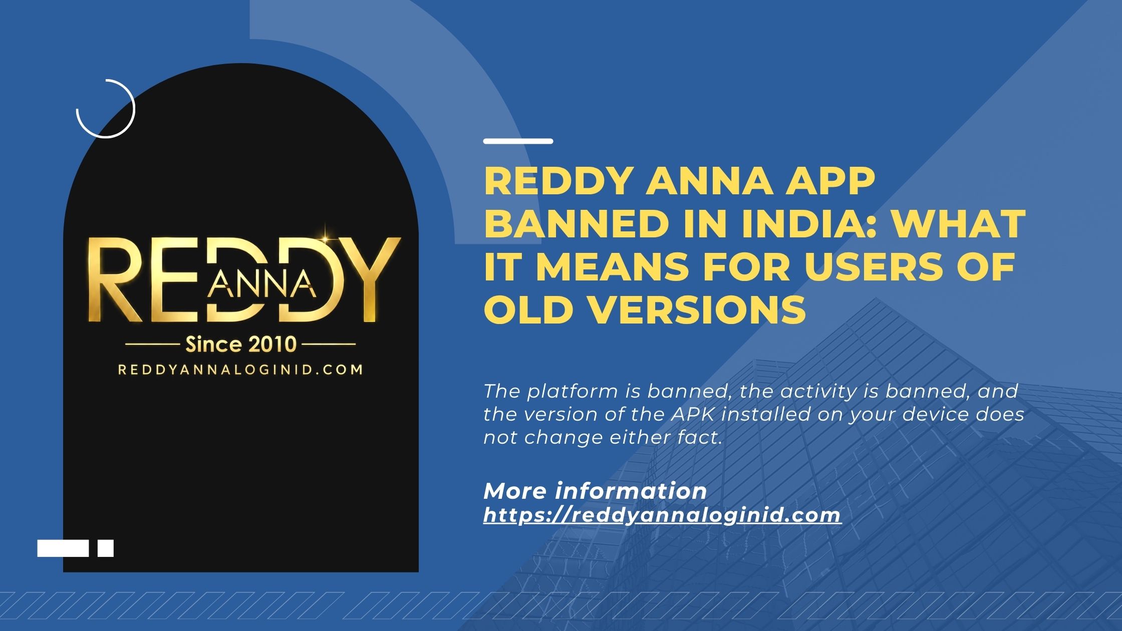 Reddy Anna App Banned in India: What It Means for Users of Old Versions