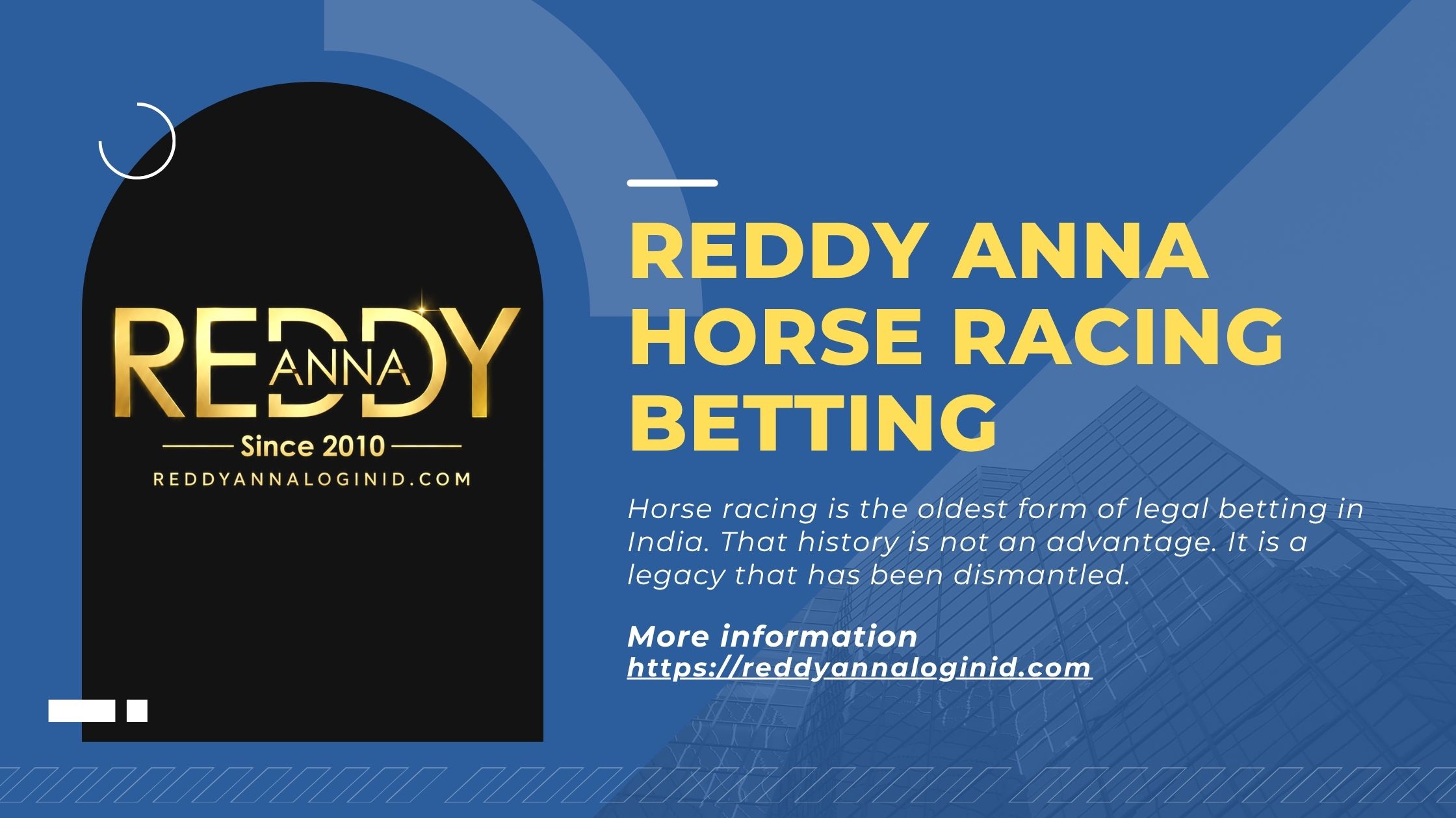Reddy Anna Horse Racing Betting