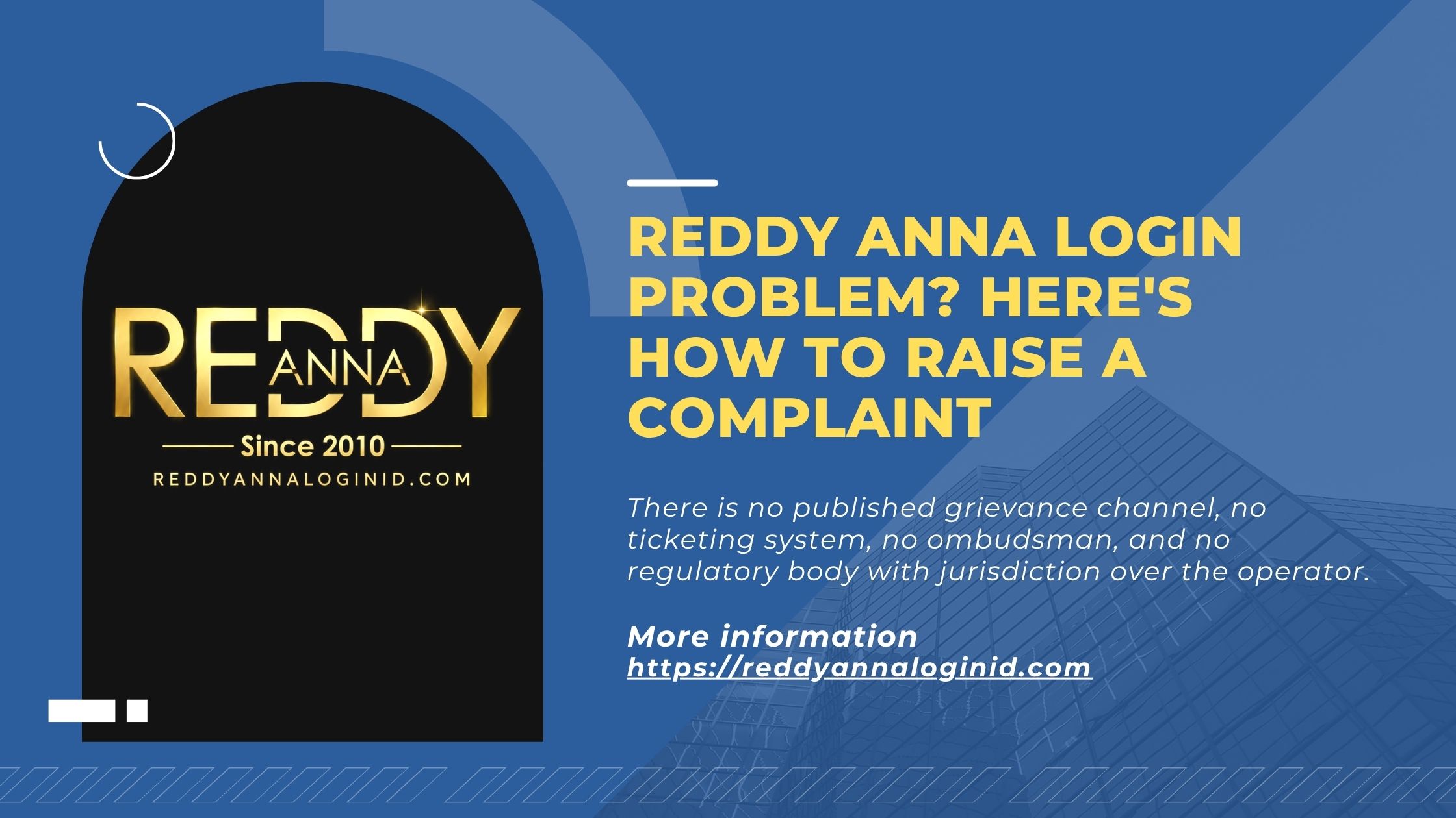 Reddy Anna Login Problem? Here's How to Raise a Complaint