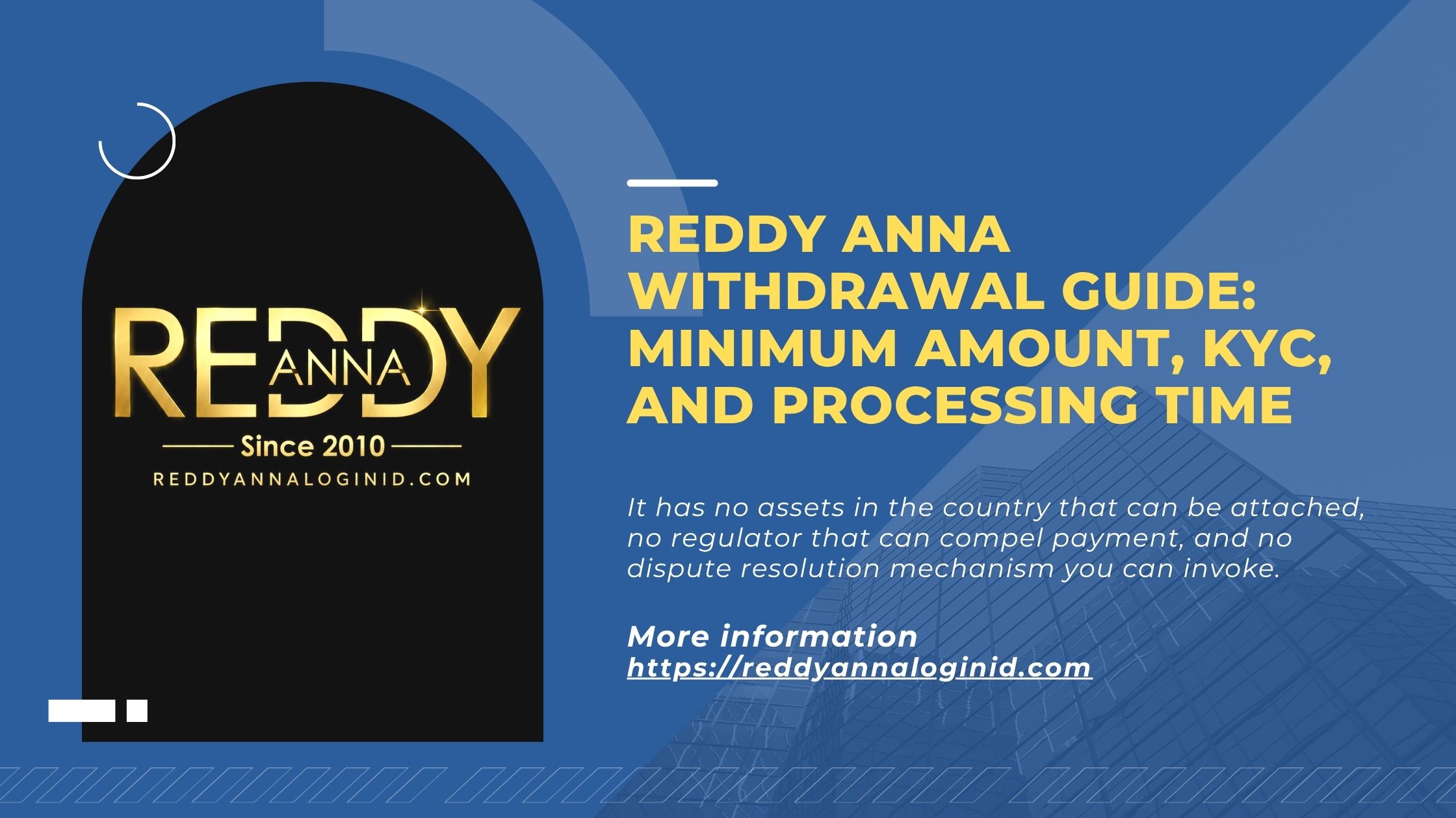 Reddy Anna Withdrawal Guide: Minimum Amount, KYC, and Processing Time