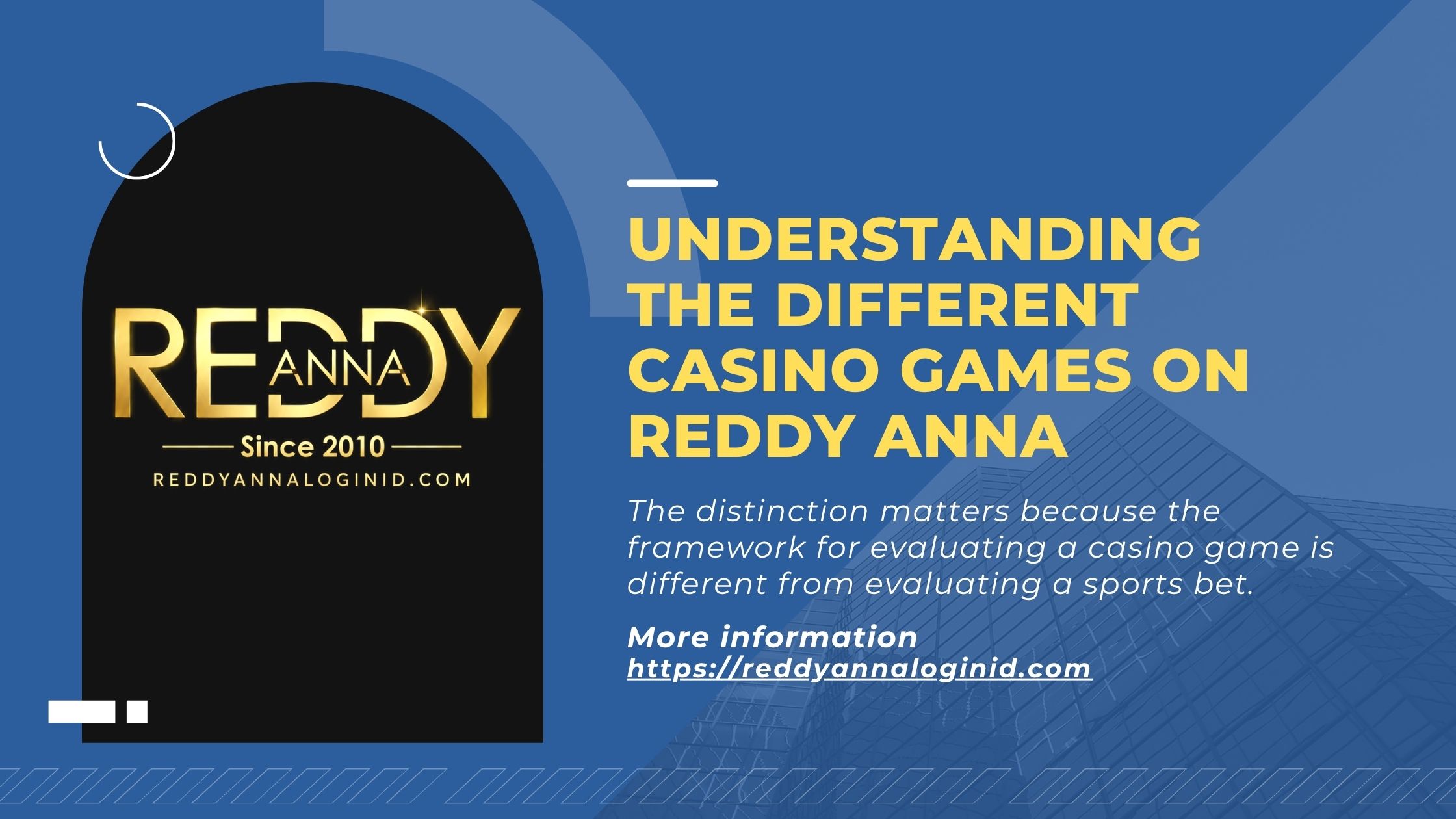 Understanding the Different Casino Games on Reddy Anna