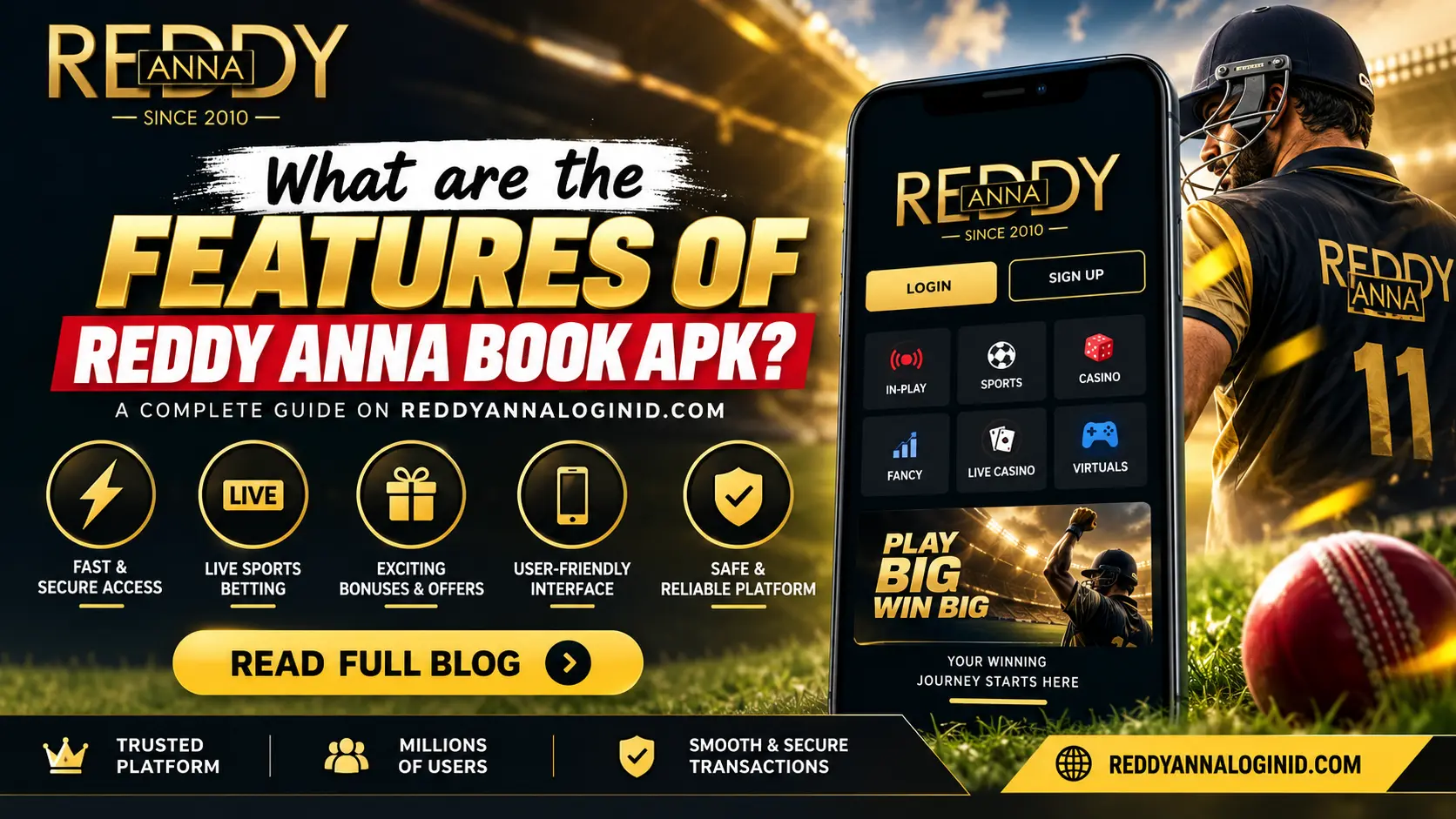 What are the features of Reddy Anna Book Apk